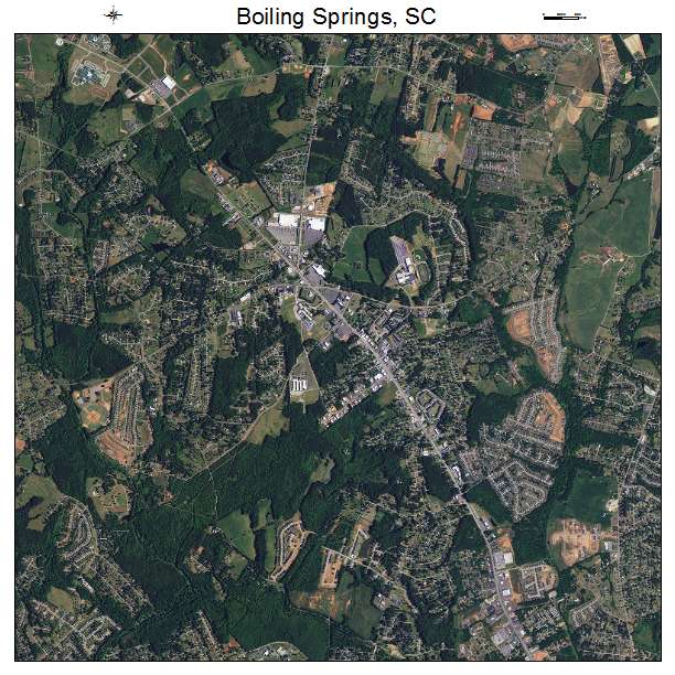 Boiling Springs, SC air photo map