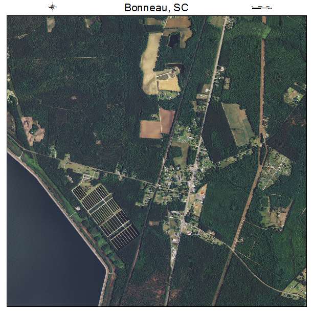 Bonneau, SC air photo map