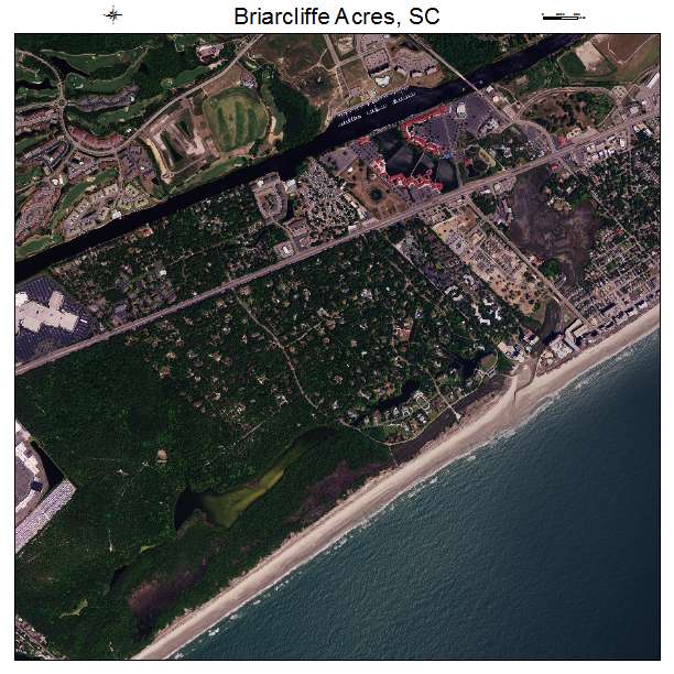 Briarcliffe Acres, SC air photo map