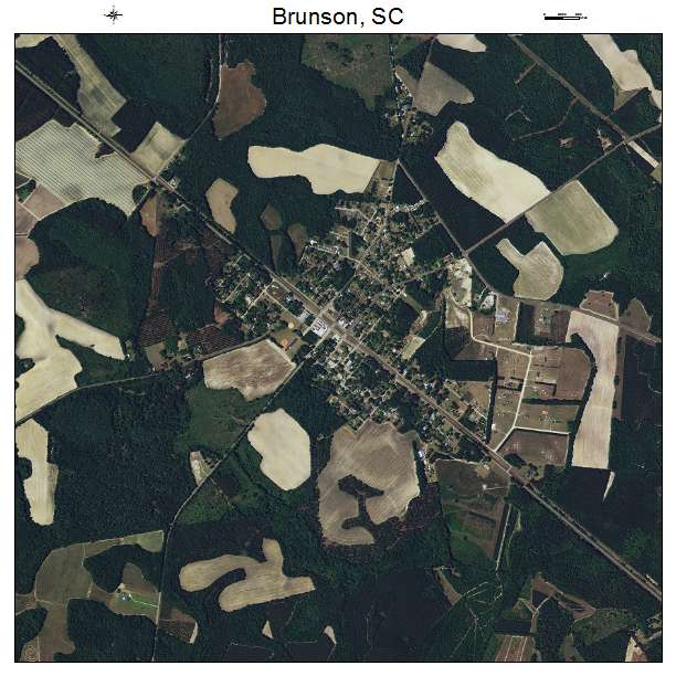 Brunson, SC air photo map