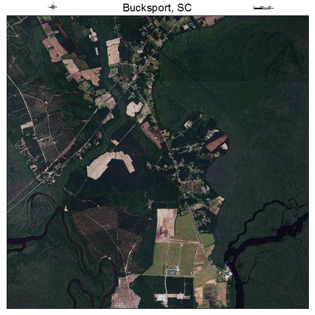 Bucksport, SC air photo map