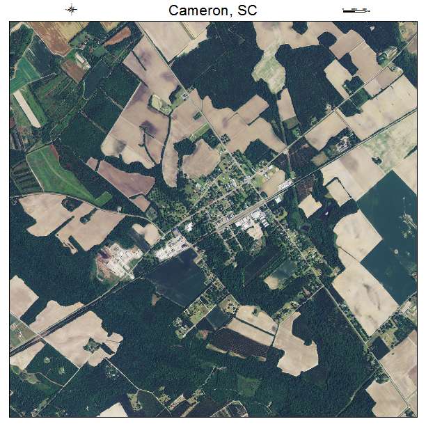 Cameron, SC air photo map