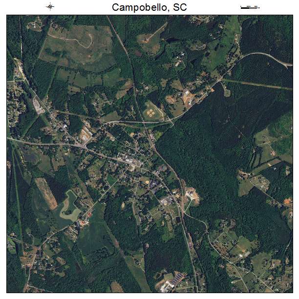 Campobello, SC air photo map