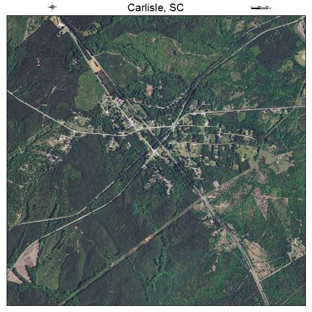 Carlisle, SC air photo map