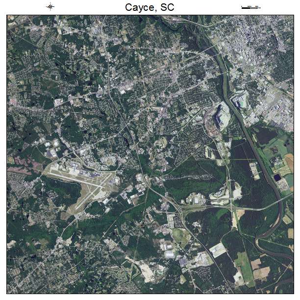 Cayce, SC air photo map