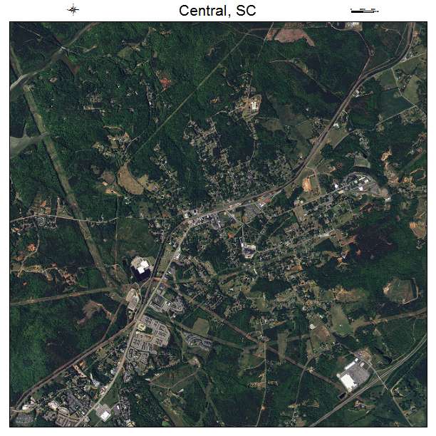 Central, SC air photo map