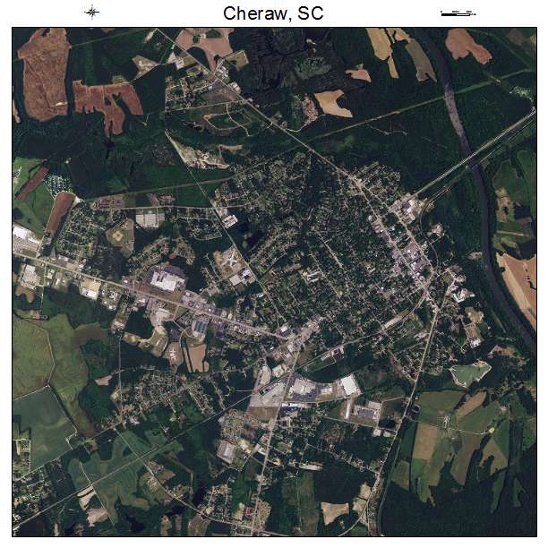 Cheraw, SC air photo map