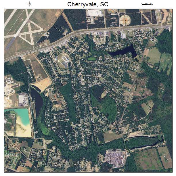 Cherryvale, SC air photo map