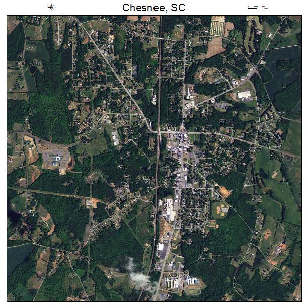 Chesnee, SC air photo map