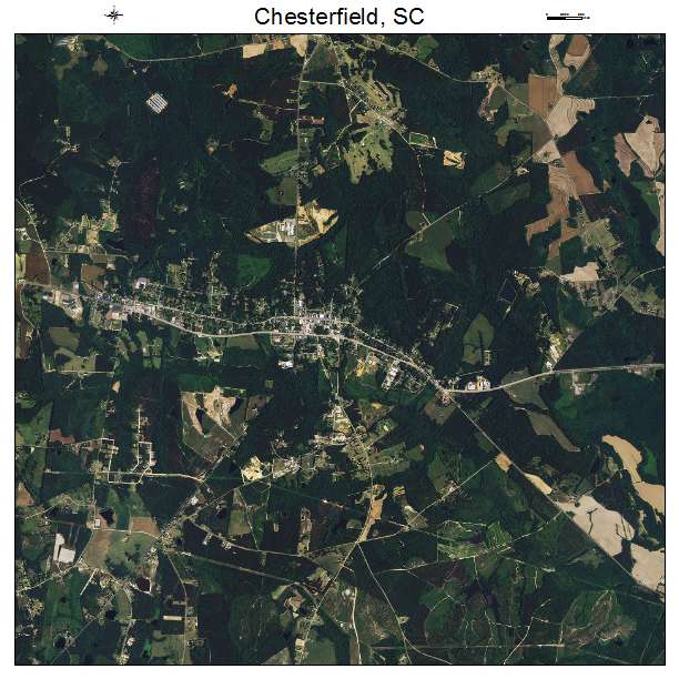 Chesterfield, SC air photo map