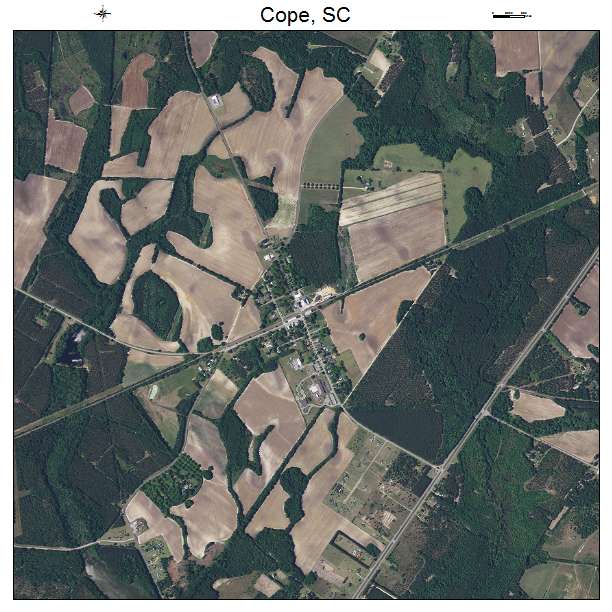 Cope, SC air photo map