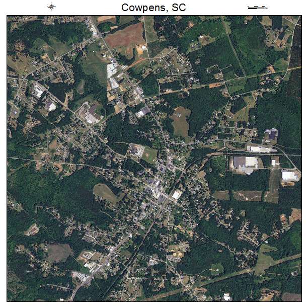 Cowpens, SC air photo map