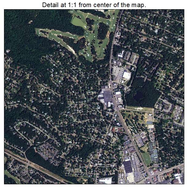 Aiken, South Carolina aerial imagery detail