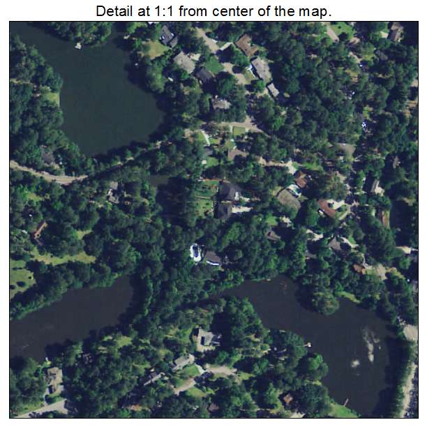 Arcadia Lakes, South Carolina aerial imagery detail