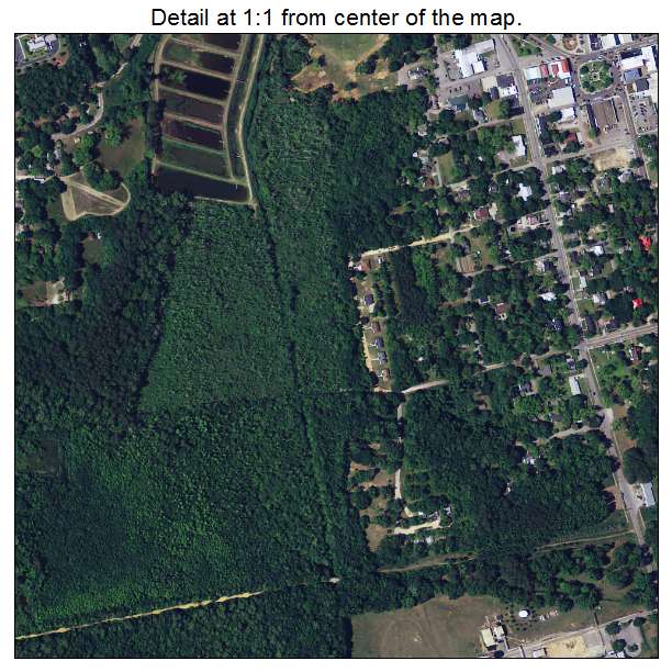 Barnwell, South Carolina aerial imagery detail
