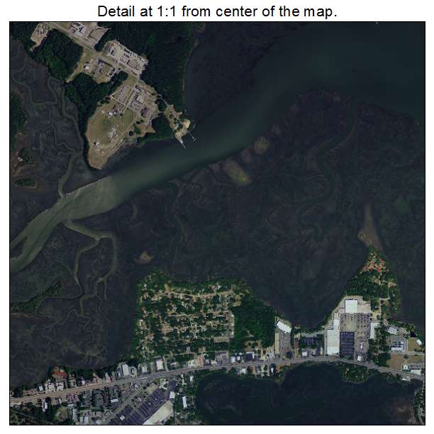 Beaufort, South Carolina aerial imagery detail