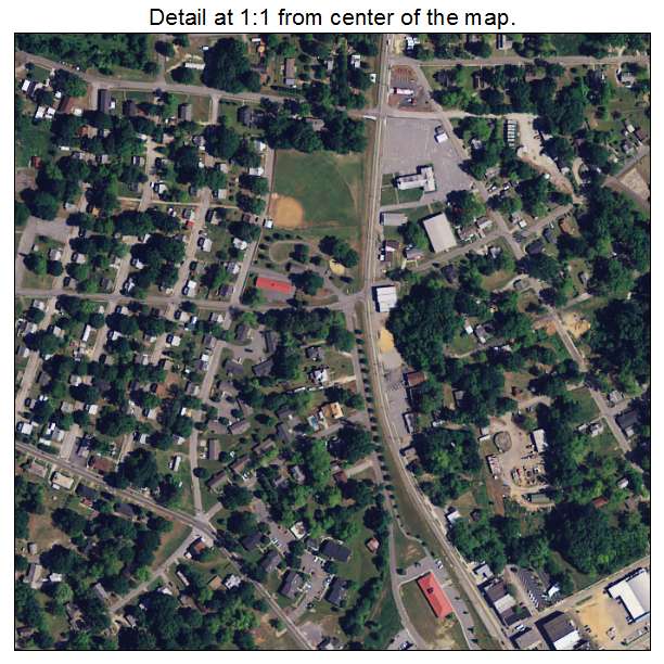 Belton, South Carolina aerial imagery detail