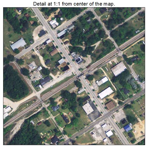 Bethune, South Carolina aerial imagery detail