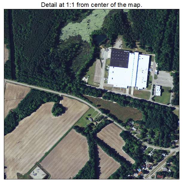 Blackville, South Carolina aerial imagery detail