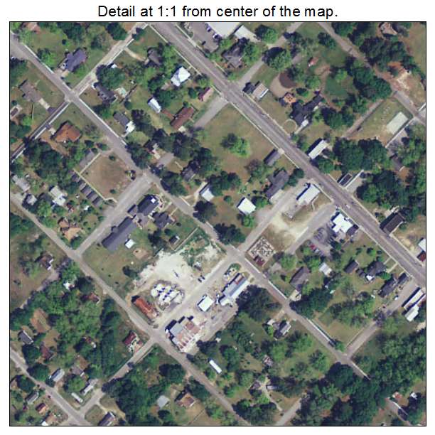 Bowman, South Carolina aerial imagery detail