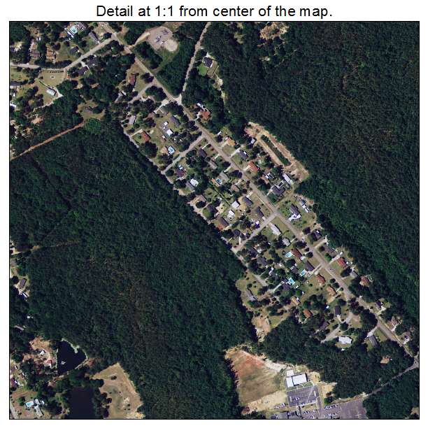 Burnettown, South Carolina aerial imagery detail