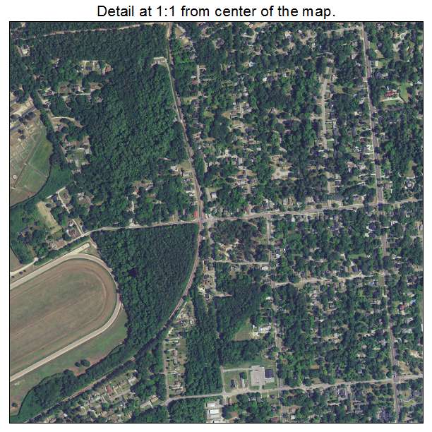 Camden, South Carolina aerial imagery detail