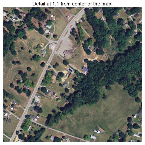 Central Pacolet, South Carolina aerial imagery detail