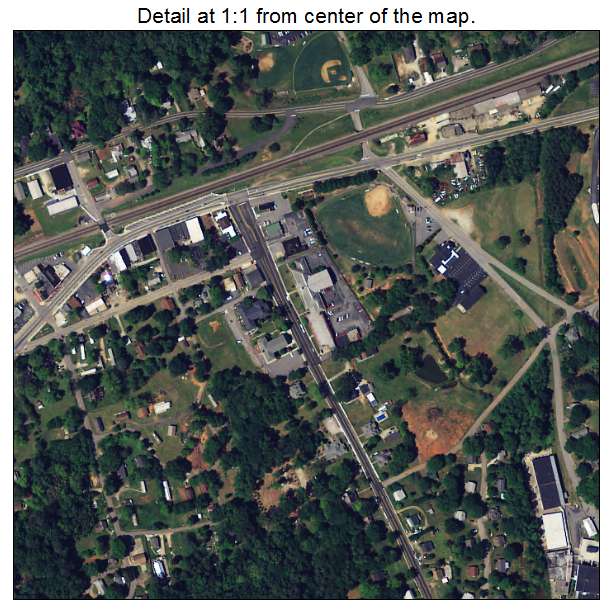 Central, South Carolina aerial imagery detail