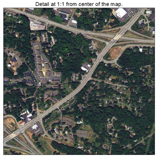 Clemson, South Carolina aerial imagery detail