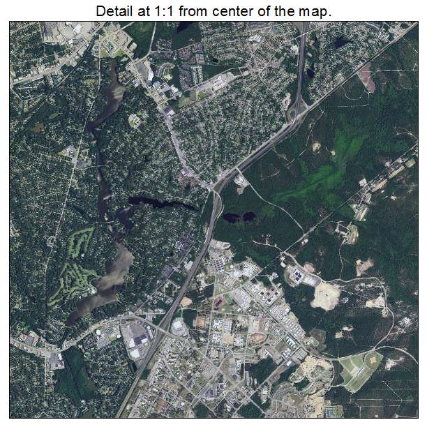 Columbia, South Carolina aerial imagery detail