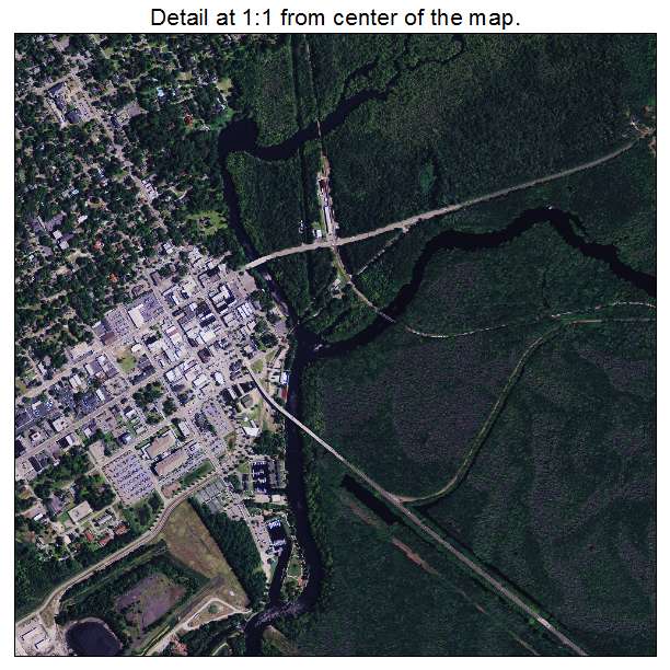 Conway, South Carolina aerial imagery detail