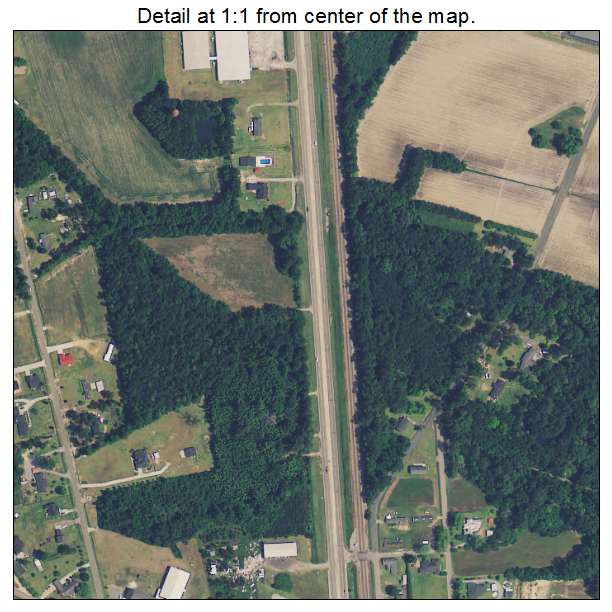 Coward, South Carolina aerial imagery detail