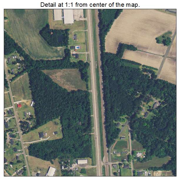 Coward, South Carolina aerial imagery detail