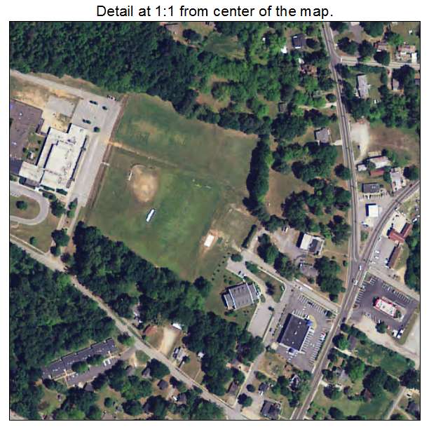 Cowpens, South Carolina aerial imagery detail