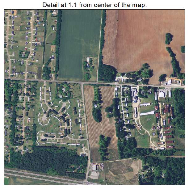 Dalzell, South Carolina aerial imagery detail