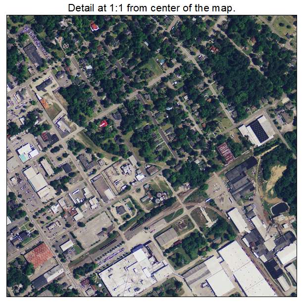 Darlington, South Carolina aerial imagery detail