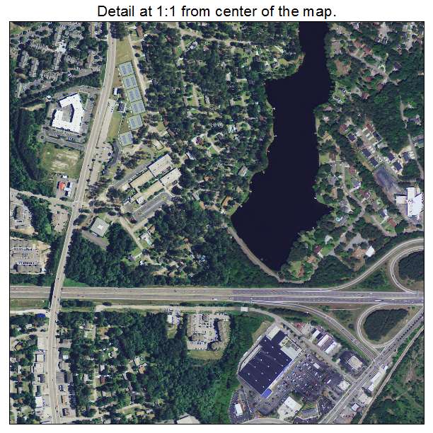 Dentsville, South Carolina aerial imagery detail