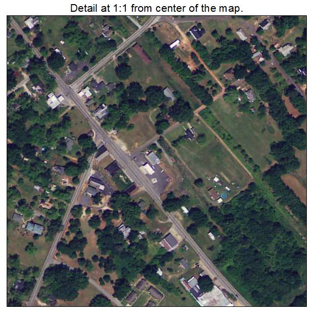 Donalds, South Carolina aerial imagery detail