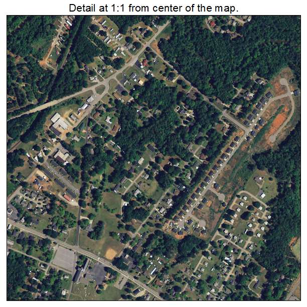Duncan, South Carolina aerial imagery detail