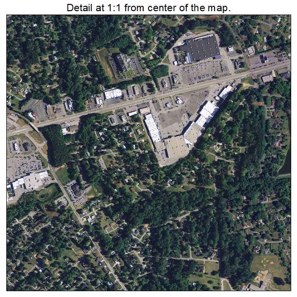 Easley, South Carolina aerial imagery detail
