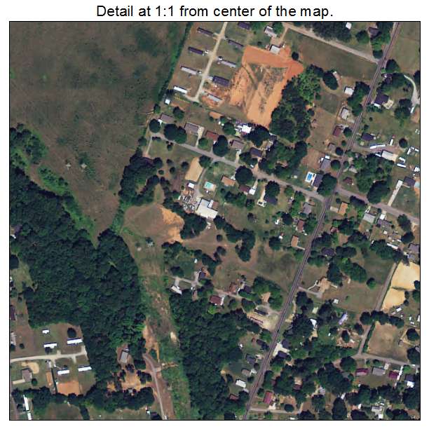 East Gaffney, South Carolina aerial imagery detail