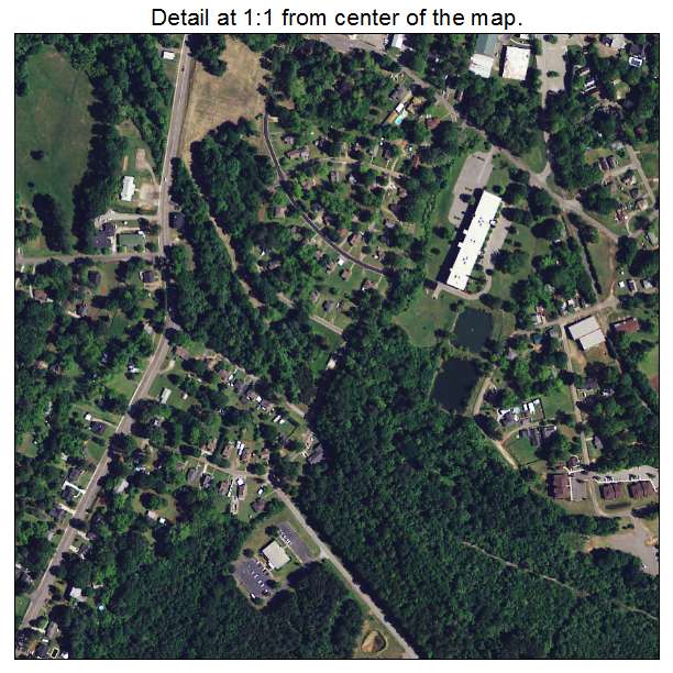 Edgefield, South Carolina aerial imagery detail