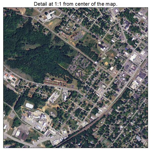 Gaffney, South Carolina aerial imagery detail