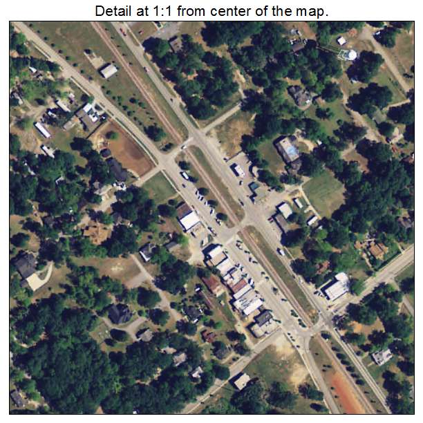 Gray Court, South Carolina aerial imagery detail