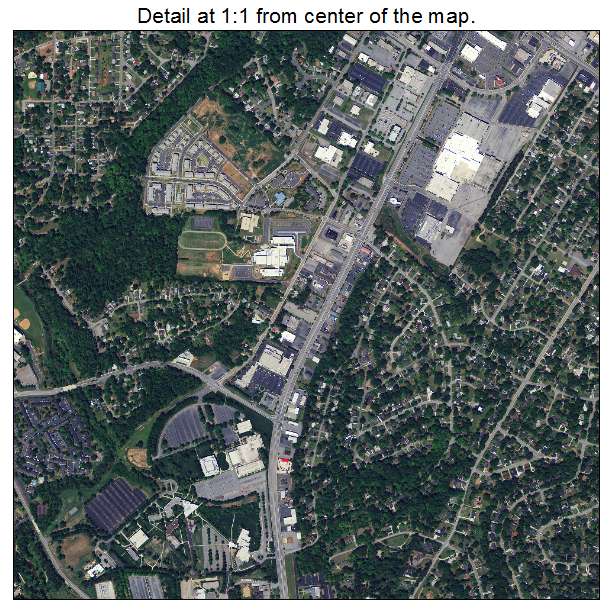 Greenville, South Carolina aerial imagery detail