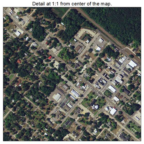 Hampton, South Carolina aerial imagery detail