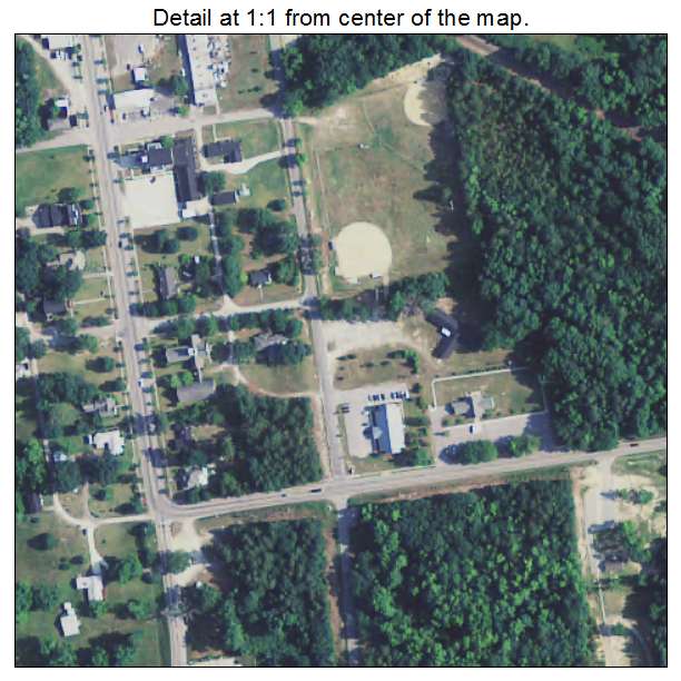Heath Springs, South Carolina aerial imagery detail