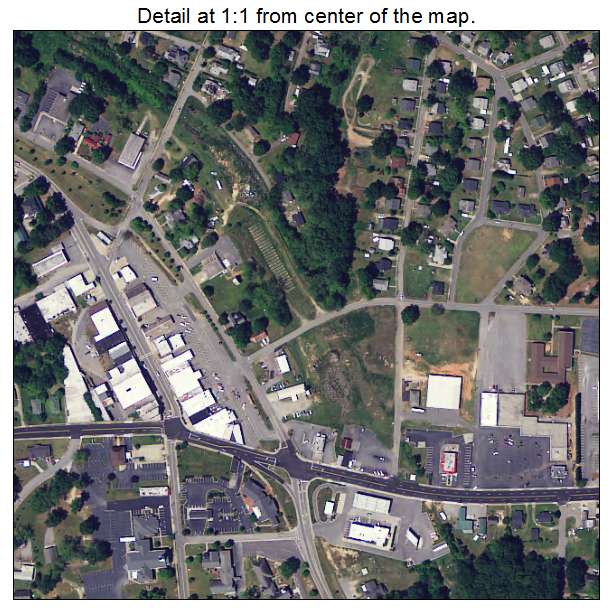 Honea Path, South Carolina aerial imagery detail