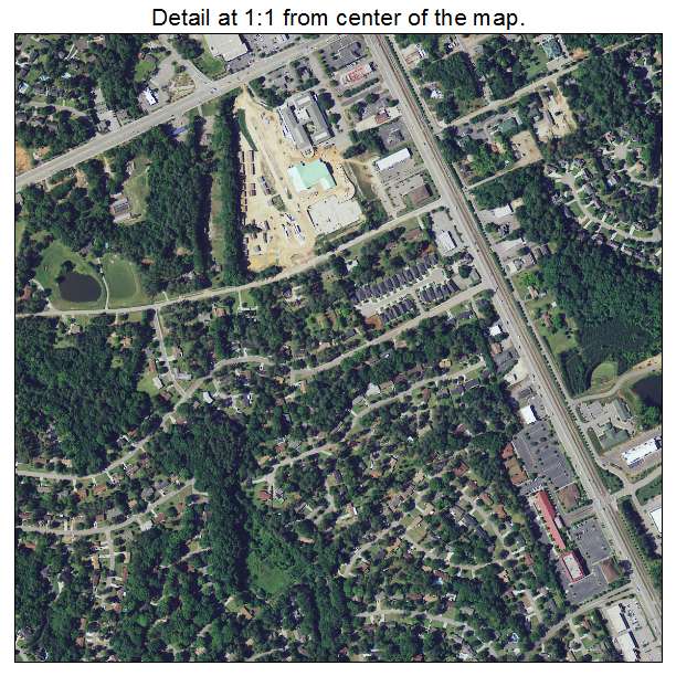 Irmo, South Carolina aerial imagery detail