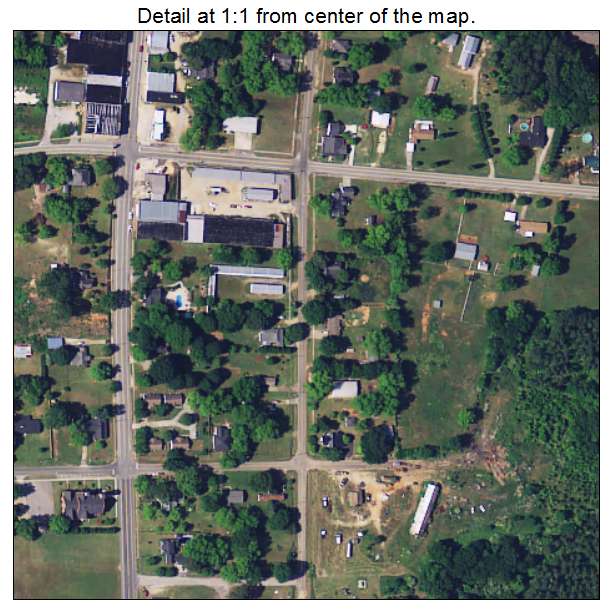 Jefferson, South Carolina aerial imagery detail
